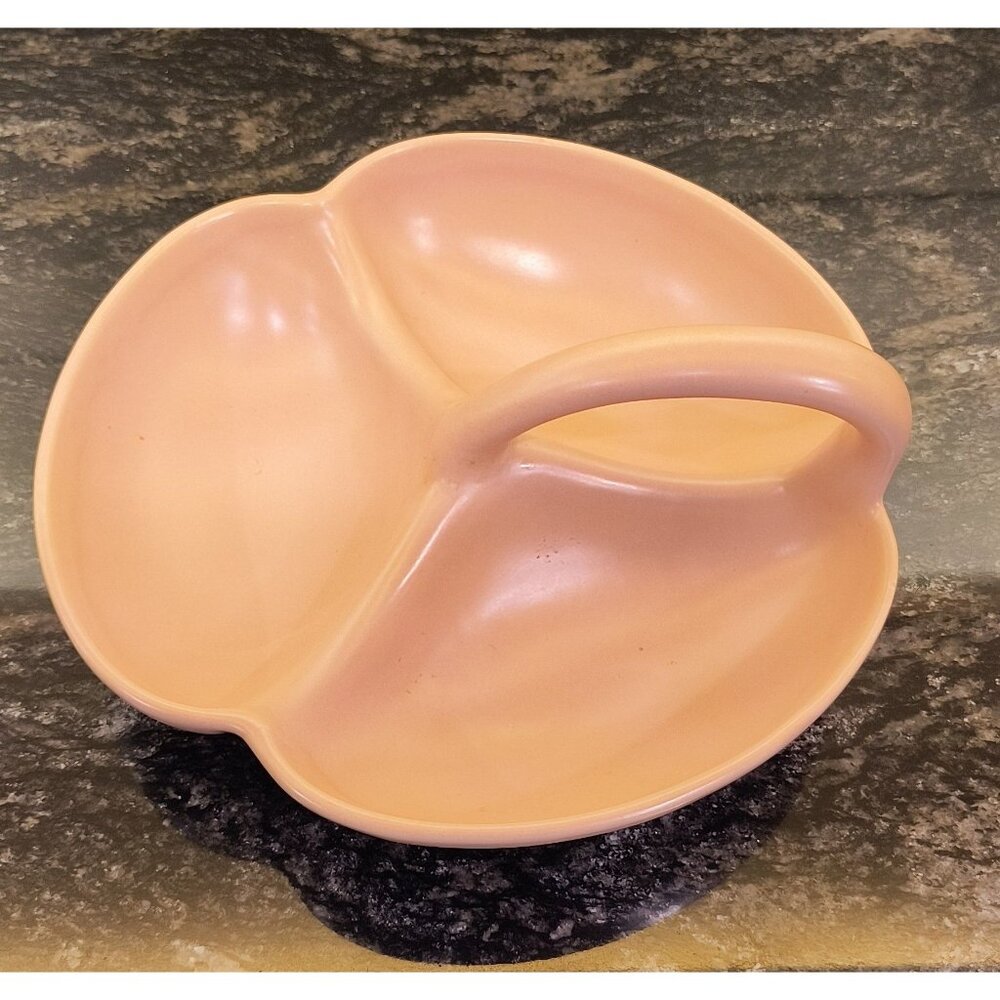 Vintage Mid-Century Gladding McBean-Franciscan Pink/ Ceramic Divided Serving Dis